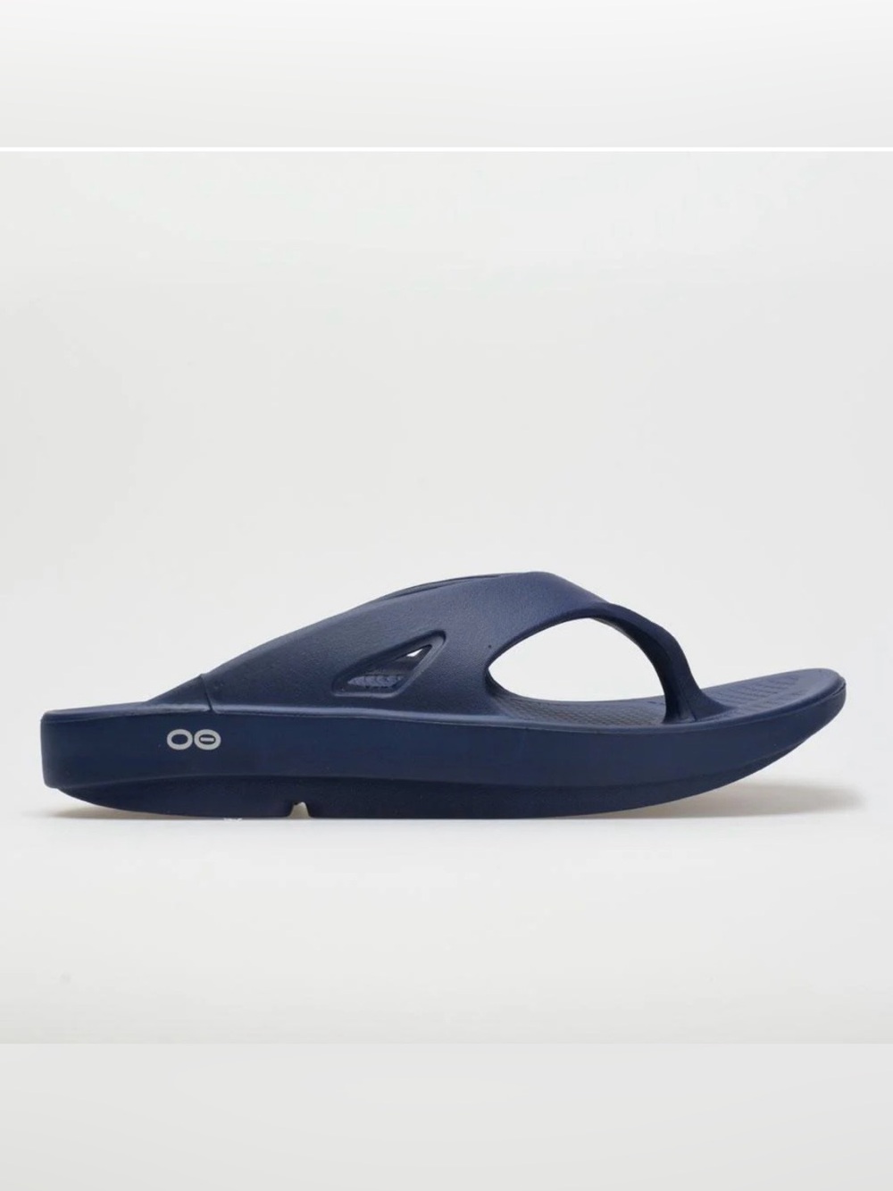 Oofos Ooriginal Recovery Thong Sandals Size 10 Navy Blue